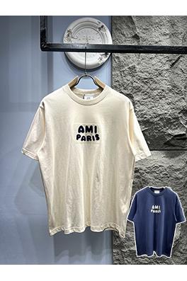 アミコピー 編み込み刺繍ロゴ 半袖Tシャツ
