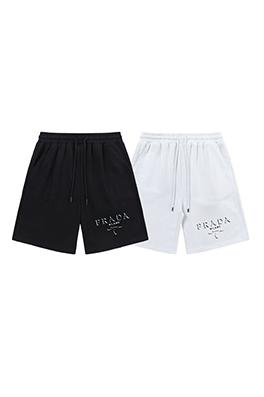 プラダユニセックス 立体ラバーロゴ カジュアルショートパンツ