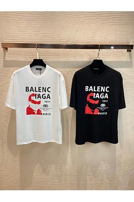 バレンシアガプリント半袖Tシャツ