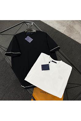 ルイヴィトンフロント刺繍半袖Tシャツ