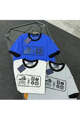 ルイヴィトンコピーデジタルプリント半袖Tシャツ