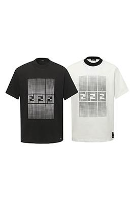 フェンディ25SS FFロゴプリント半袖Tシャツ