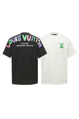 ルイヴィトン新作プリント半袖Tシャツ 