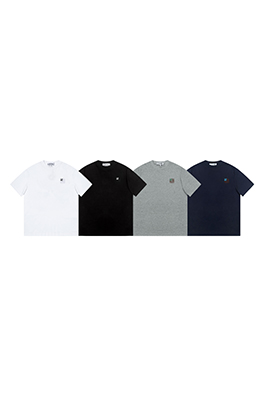 ロエベ新しい胸の刺繍ロゴ半袖Tシャツ
