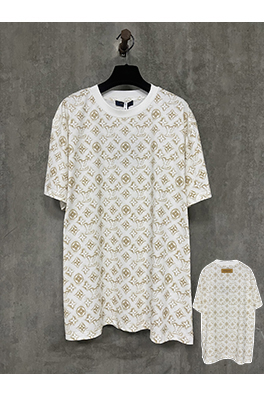 ルイヴィトン フルプリントロゴ丸首半袖Tシャツ