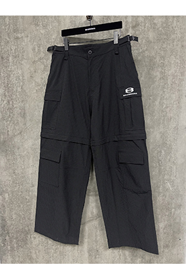 バレンシアガ25ssダブルリング刺繍取り外し可能ワークパンツ
