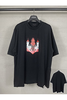 バレンシアガコピー ダメージ ヴィンテージ風 半袖Tシャツ