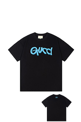 グッチ 水彩グラフィティ風 ロゴプリントTシャツ