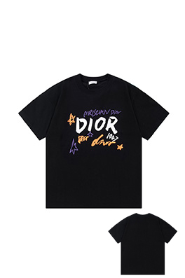 ディオールスーパーコピー CDロゴ グラフィティプリント 半袖Tシャツ