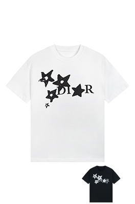 ディオール星柄デザイン プリント 半袖Tシャツ