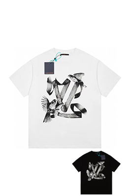 ルイヴィトンバードモチーフ ビッグロゴ 半袖Tシャツ