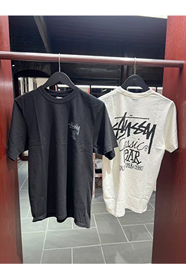 ステューシー SS25 DICE TEE PIGMENT DYED サイコロ アルファベット柄 プリント半袖Tシャツ