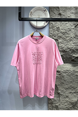 ロエベコピー  フェルトロゴ パッチ付き 半袖Tシャツ 