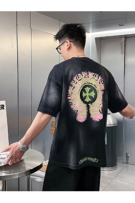 クロムハーツ梵字馬蹄プリント半袖Tシャツ