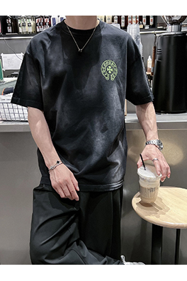 クロムハーツスーパーコピークロス・シックスカラープリント半袖Tシャツ