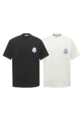 モンクレールコピータオル刺繍サインロゴ半袖Tシャツ