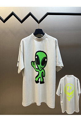 バレンシアガエイリアンプリント 半袖Tシャツ