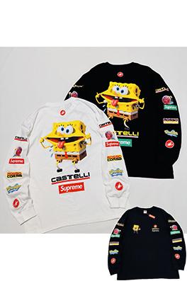 シュプリームコピー SS25 SPONGEBOB CASTELLI RACING L/S クルーネック長袖シャツ