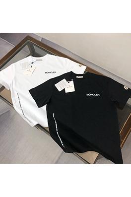 モンクレールコピー 新しい胸のプリントlog半袖Tシャツ