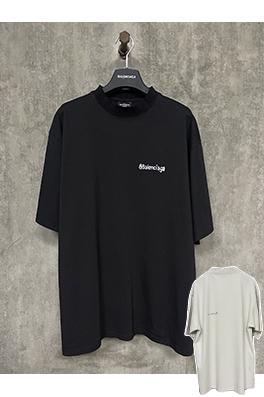 バレンシアガ ロゴプリント半袖Tシャツ