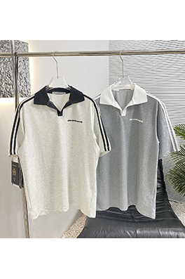 アレキサンダーワン 発泡スタイリッシュな半袖ポロシャツ