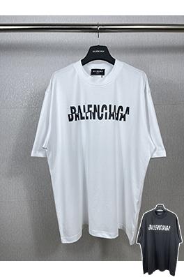 バレンシアガ間違った文字ロゴプリントウォッシュ半袖Tシャツ
