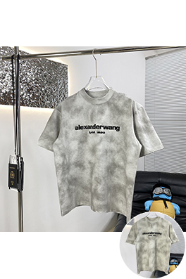 アレキサンダーワン 新しい炒め塩は古い洗水半袖Tシャツ