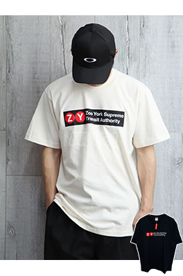 シュプリームコピー X ZOO YORKコラボレーションSS25 TRANSIT TEEアメリカン半袖シャツ