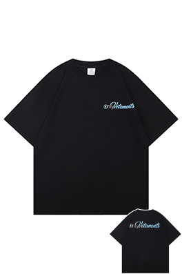ヴェトモン 発泡プリントロゴ文字半袖Tシャツ