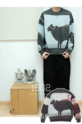 シュプリームコピー コラボレーション SWEATER ブラックヴィンテージプルオーバーセーター