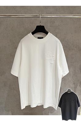 クロムハーツスーパーコピー 新しい布刺繍半袖Tシャツ