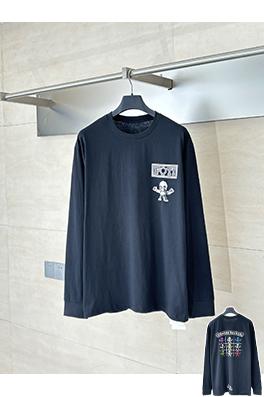 クロムハーツ foti スカルカラフルプリント長袖シャツ