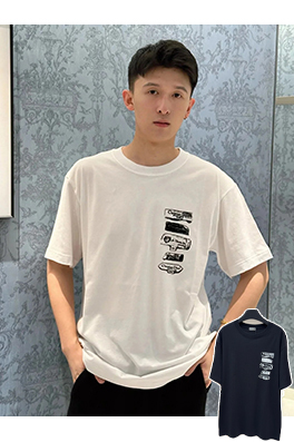 ディオール ファッション植毛ロゴ半袖Tシャツ
