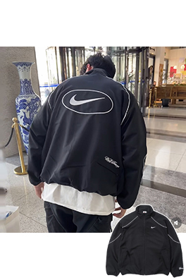 シュプリームコピー X Nike SS25 TRACK JACKET ヴィンテージスポーツウインドブレーカージャケット