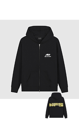 Balenciaga X Need For Speed コラボレーションのジップアップフード付きスパーカー