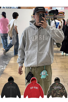 シュプリームコピー x B.B.SIMON ZIP UP HOODED コラボレーション スワロフスキー人気の迷彩 ジップパーカー