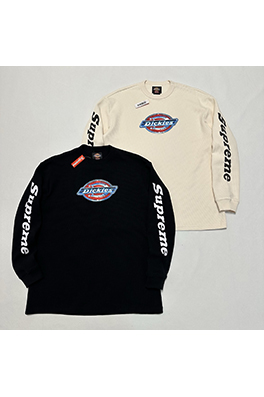 シュプリームコピー X DICKIESスーパーコピー ワッフルニットの長袖サーマルシャツ