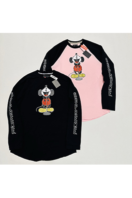 シュプリームコピー × NUMBER (N)INE × Disney Mickey Raglan L/S Top ミッキーマウスプリント長袖シャツ