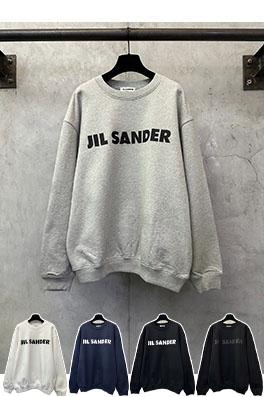 ジルサンダー J1N SANDER クラシックロゴ ヘビーウェイト クルーネックスウェットシャツ