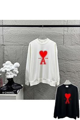 アミ クラシックハートフロックスウェットシャツ