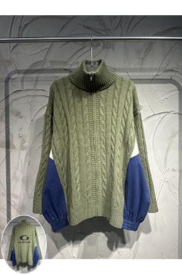 バレンシアガ Balenciaga Demna 新しいセーターパッチワークニットカーディガン