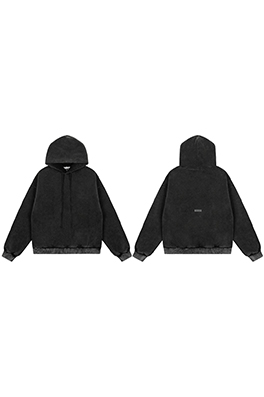 アクネストゥディオズ Acne Studios ウォッシと色褪せをしたアメリカンレトロなダメージフード付きスウェットシャツ