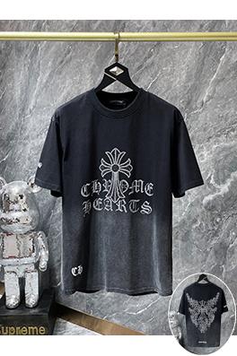 クロムハーツ サンスクリットクロスラインストーングラデーションウォッシュ半袖Tシャツ