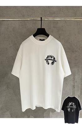 クロムハーツスーパーコピー 新モデル刺繍半袖Tシャツ