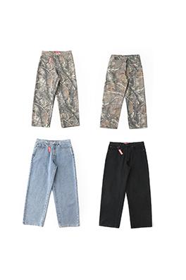 シュプリームコピー WEEK1 Baggy Jean 刺繍ポケット柄のゆったりストレートレッグジーンズ