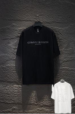 クロムハーツ 新モデルウォッシュホロウ刺繍半袖Tシャツ