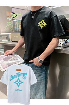 ルイヴィトン 刺繍 LV 柄の半袖Tシャツ