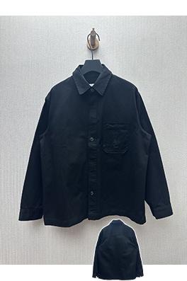 サンローラン 新作コットンリネンギャバジンジャケット風の長袖シャツ