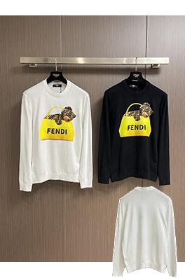 フェンディコピー FENDI 漫画柄のニットクルーネックセーター