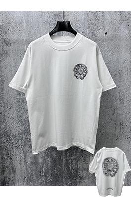 クロムハーツスーパーコピー 新作プリントクルーネック半袖Tシャツ